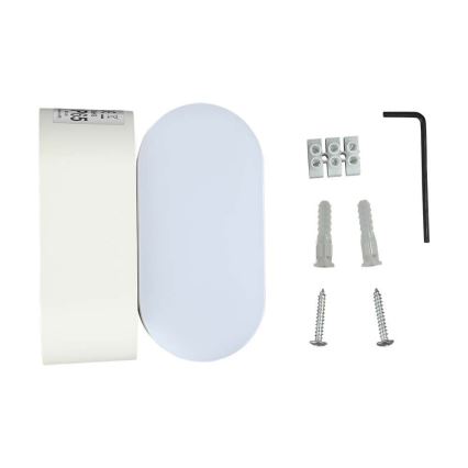 LED Āra pielāgojama sienas lampa LED/5W/230V 3000K IP65 balta