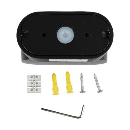 LED Āra pielāgojama sienas lampa LED/5W/230V 3000K IP65 melna