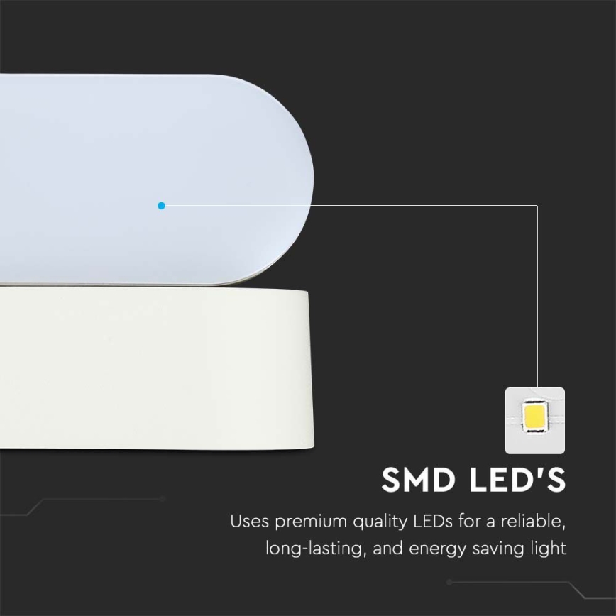 LED Āra pielāgojama sienas lampa LED/5W/230V 4000K IP65 balta