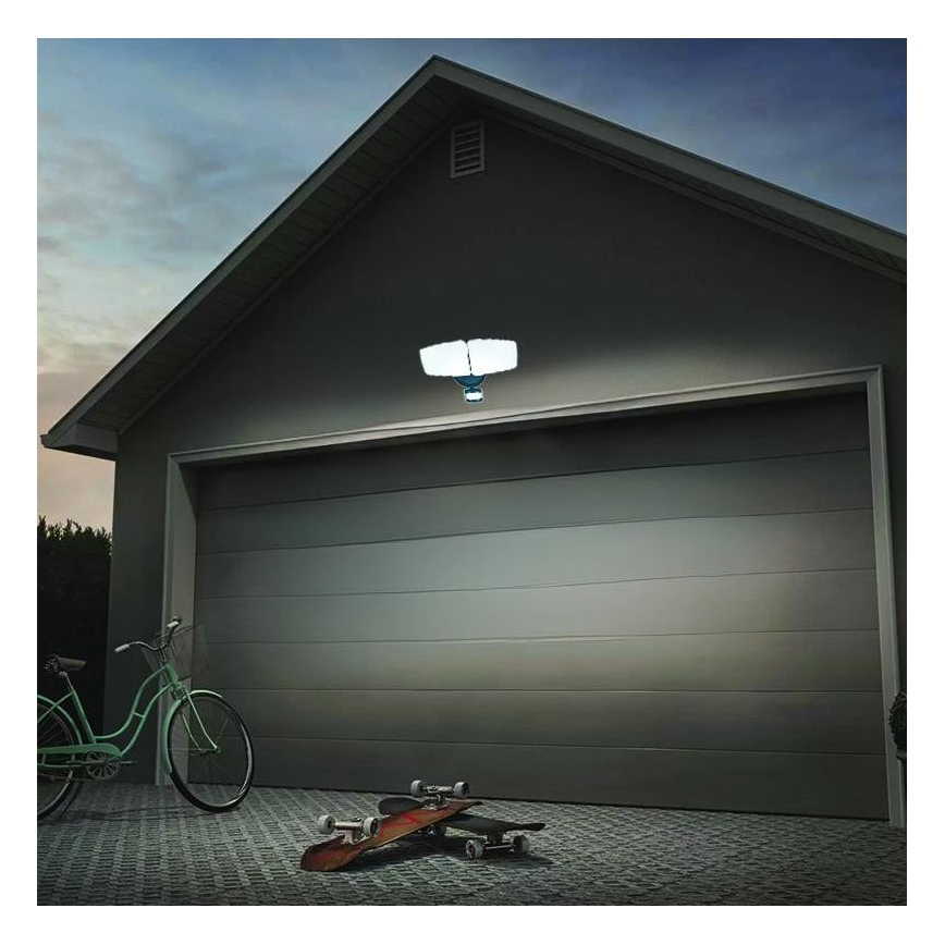 LED Āra prožektors ar sensoru LED/24W/230V 3000/4000/6000K IP54 antracīta