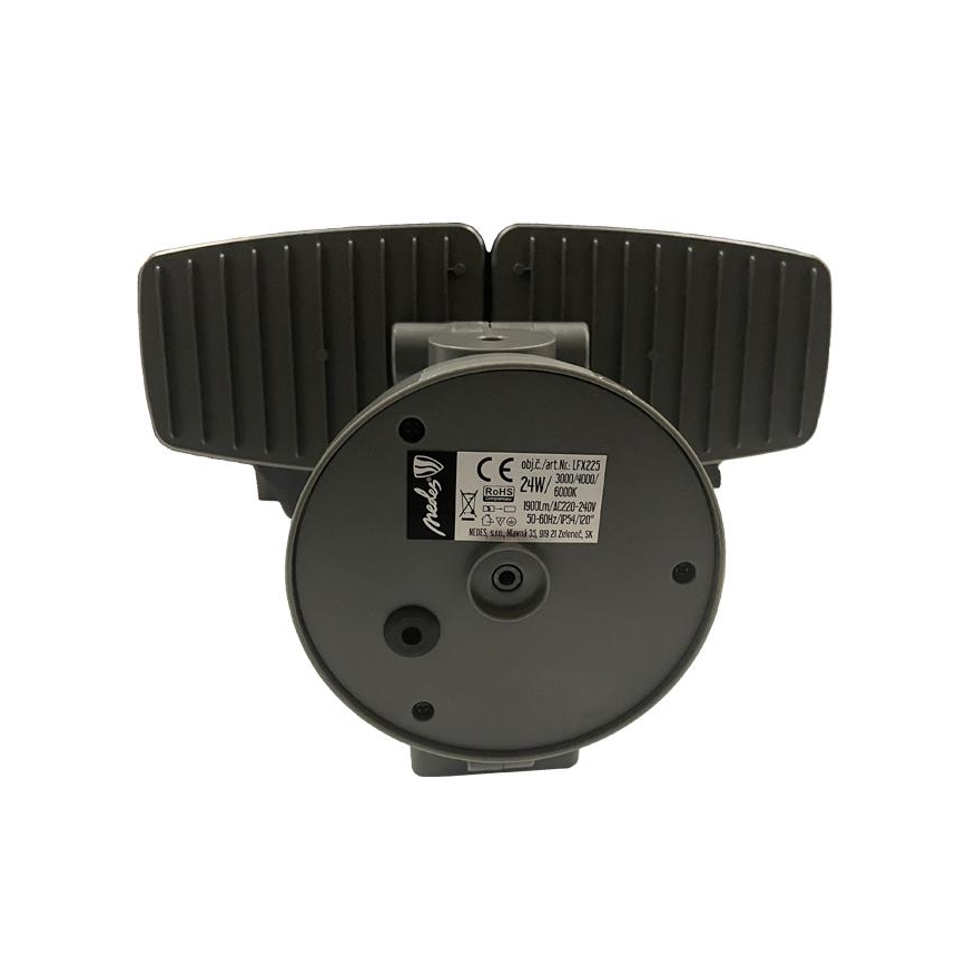 LED Āra prožektors ar sensoru LED/24W/230V 3000/4000/6000K IP54 antracīta