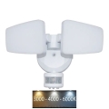 LED Āra prožektors ar sensoru LED/24W/230V 3000/4000/6000K IP54 balta