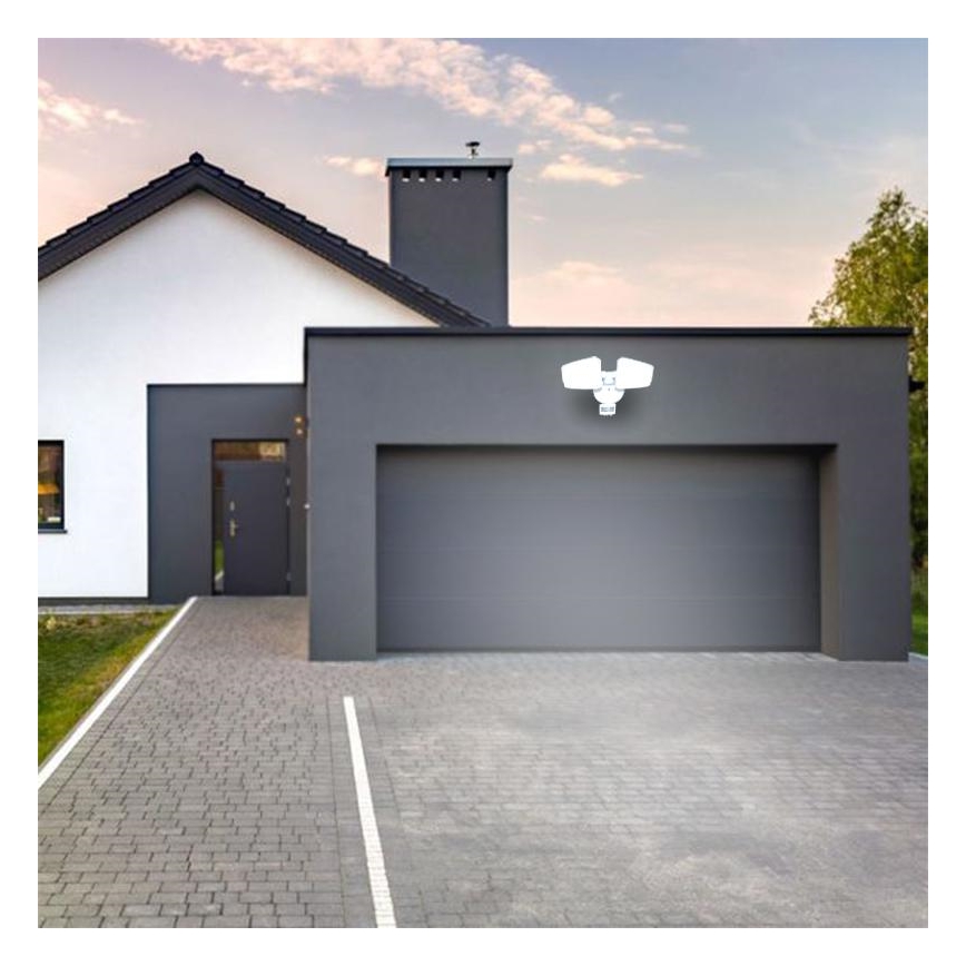LED Āra prožektors ar sensoru LED/24W/230V 3000/4000/6000K IP54 balta