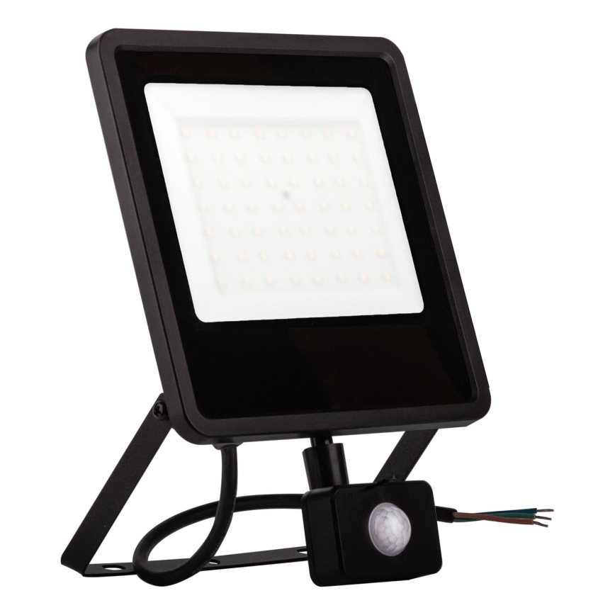 LED Āra prožektors ar sensoru LED/30W/230V 4000K IP65 melna