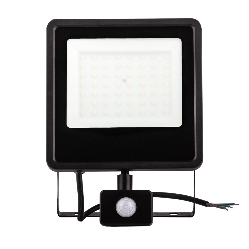 LED Āra prožektors ar sensoru LED/30W/230V 4000K IP65 melna