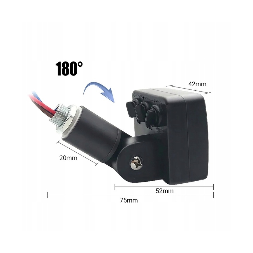 LED Āra prožektors ar sensoru LED/30W/230V 4000K IP65 melna