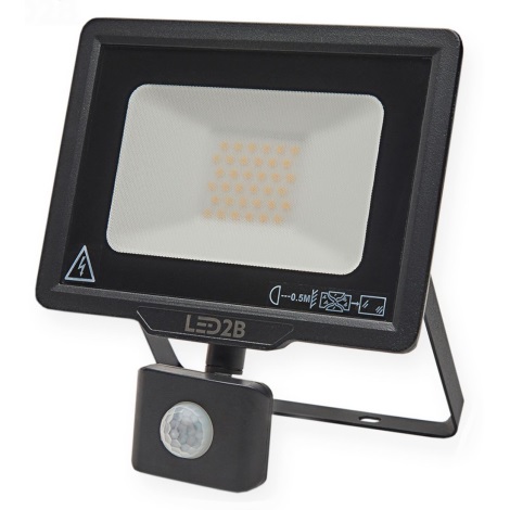 LED Āra prožektors ar sensoru LED/30W/230V 6500K IP44