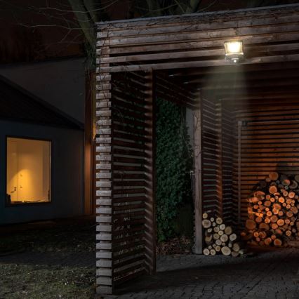 LED āra prožektors ar sensoru LED/50W/230V 4500K IP65 melns