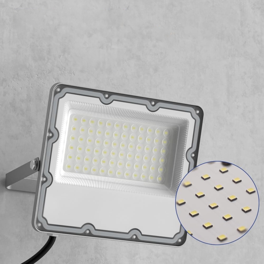 LED āra prožektors LED/100W/230V 4500K IP65 pelēks