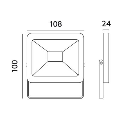 LED Āra prožektors LED/10W/230V 6000K IP65