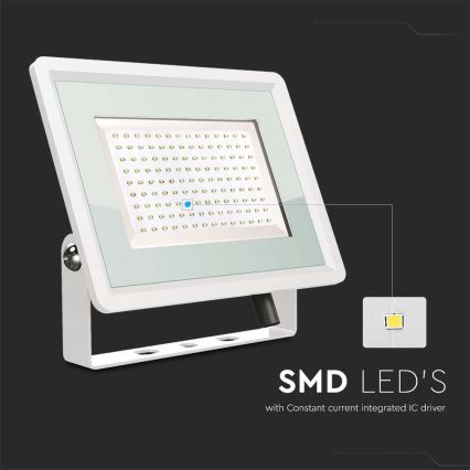 LED Āra prožektors LED/200W/230V 4000K IP65 balta