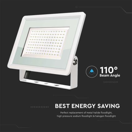 LED Āra prožektors LED/200W/230V 4000K IP65 balta