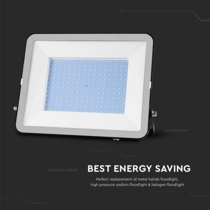 LED Āra prožektors SAMSUNG CHIP LED/200W/230V 4000K IP65 melna