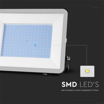 LED Āra prožektors SAMSUNG CHIP LED/200W/230V 4000K IP65 melna