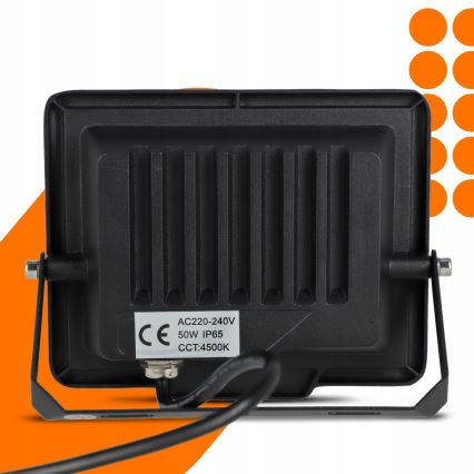 LED āra prožektors LED/50W/230V 4500K IP65 melns