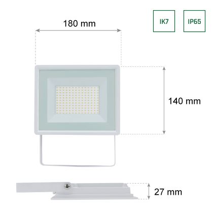 LED Āra prožektors NOCTIS LUX 3 LED/50W/230V IP65 balts