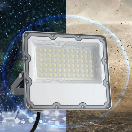 LED āra reflektors LED/50W/230V 4500K IP65 pelēks