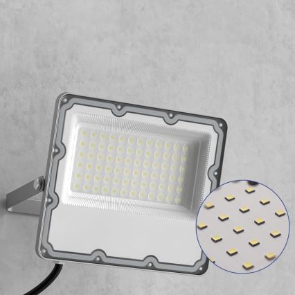 LED āra reflektors LED/50W/230V 4500K IP65 pelēks