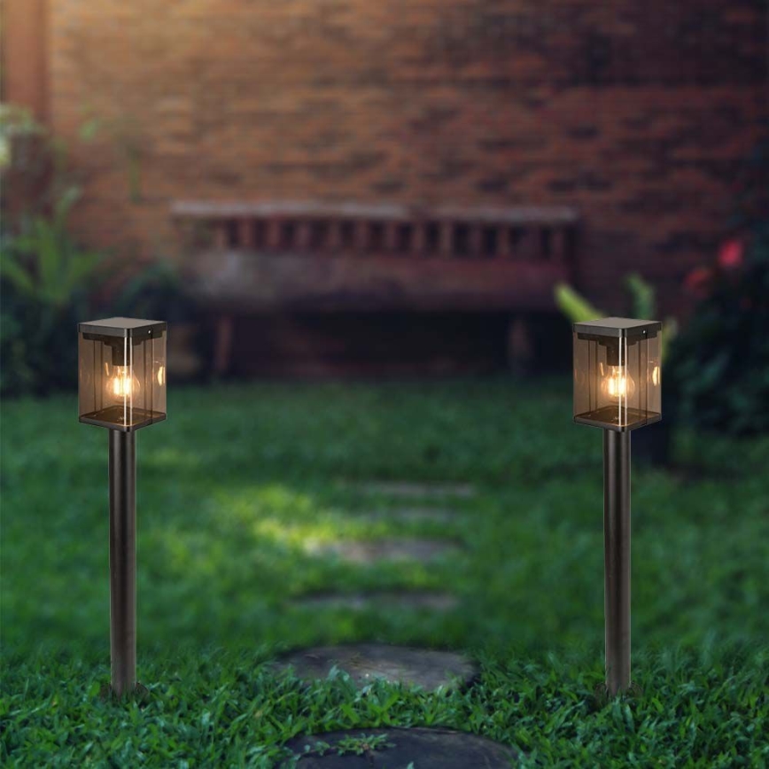 LED Āra saules enerģijas lampa ar sensoru LED/2,5W/3,7V 3000K IP54 melna