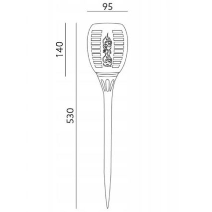 LED Āra saules enerģijas lampa SPARKLE LED/0,12W/1,2V IP44 300 mAh