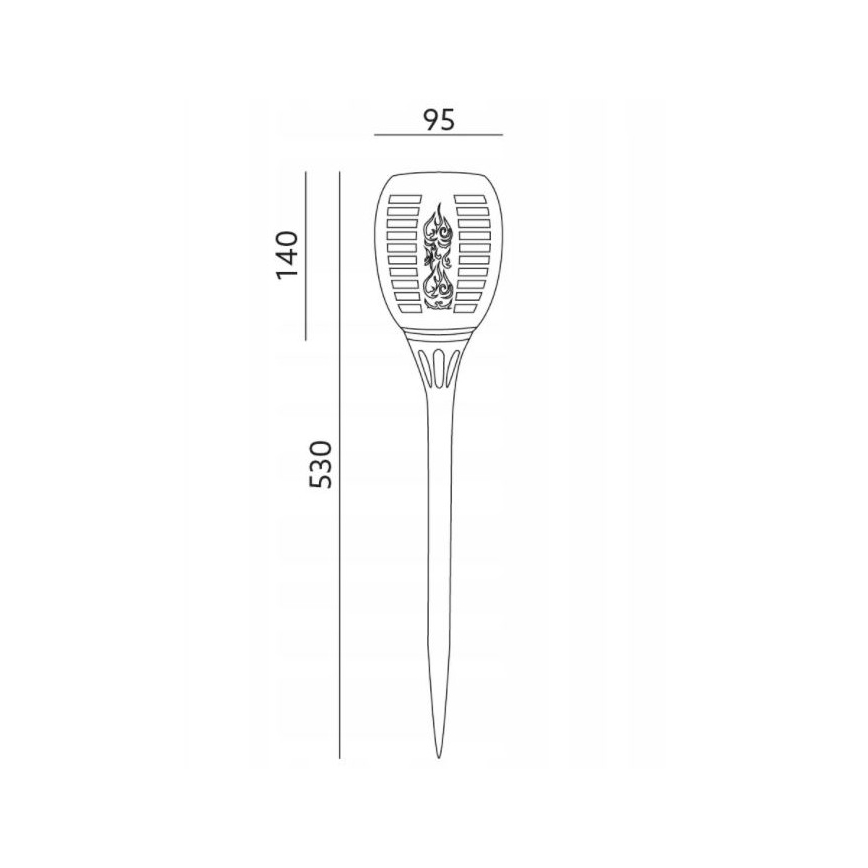 LED Āra saules enerģijas lampa SPARKLE LED/0,12W/1,2V IP44 300 mAh