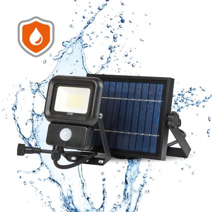 LED Āra saules enerģijas prožektors ar sensoru LED/10W/3,7V 6500K IP65 2200 mAh