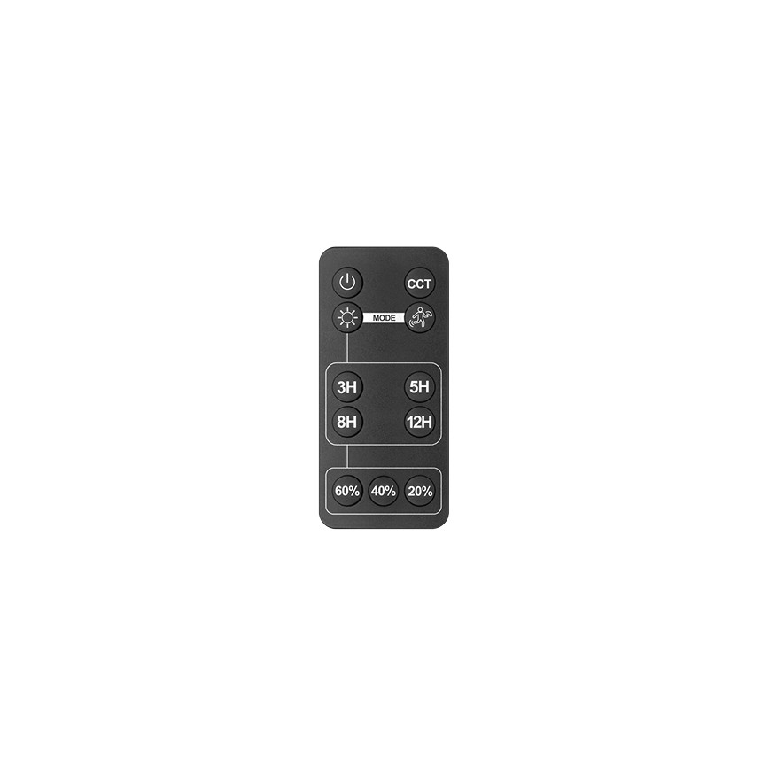 LED Āra saules enerģijas prožektors ar sensoru LED/30W/6,4V IP65 3000/4000K 6000 mAh + tālvadības pults