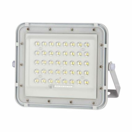 LED Āra aptumšojama saules enerģijas Prožektors LED/10W/3,2V IP65 4000K 6000 mAh balta + tālvadības pults