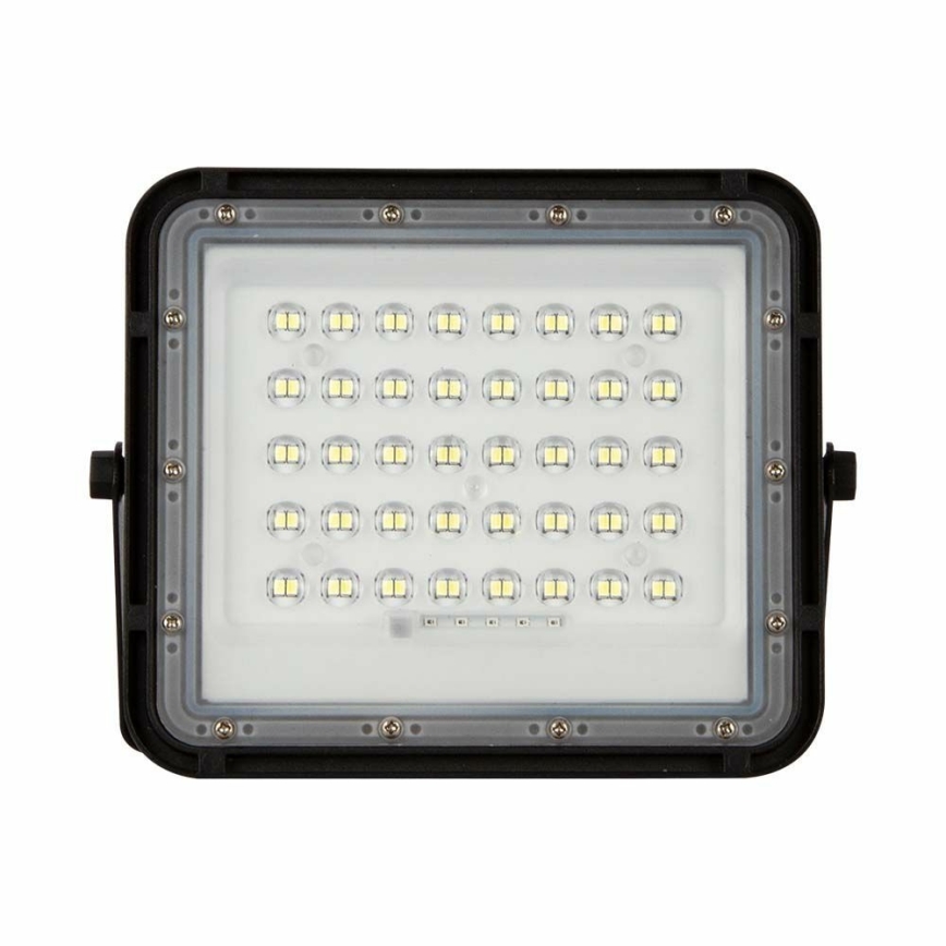 LED Āra aptumšojama saules enerģijas Prožektors LED/10W/3,2V IP65 4000K 6000 mAh melna + tālvadības pults