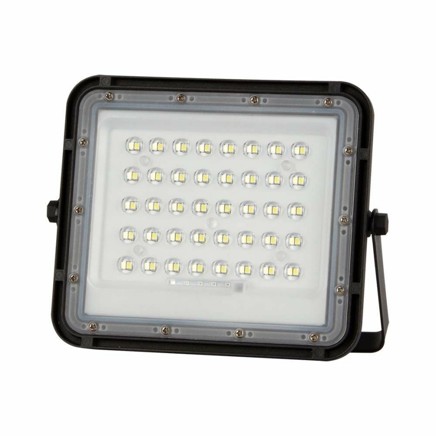 LED Āra aptumšojama saules enerģijas Prožektors LED/10W/3,2V IP65 4000K 6000 mAh melna + tālvadības pults