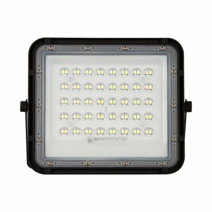 LED Āra aptumšojama saules enerģijas prožektors LED/10W/3,2V IP65 6400K melna + tālvadības pults