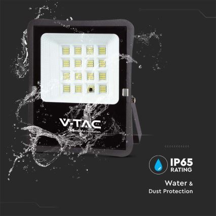 LED Āra saules enerģijas prožektors LED/12W/3,2V 4000K IP65 10000 mAh + tālvadības pults