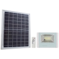 LED Āra saules enerģijas prožektors LED/12W/3,2V IP65 4000K + tālvadības pults