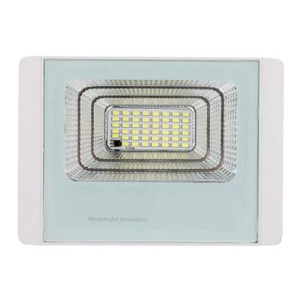 LED Āra saules enerģijas prožektors LED/12W/3,2V IP65 4000K + tālvadības pults