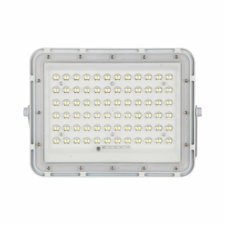 LED Āra aptumšojama saules enerģijas Prožektors LED/15W/3,2V IP65 4000K 12000 mAh balta + tālvadības pults