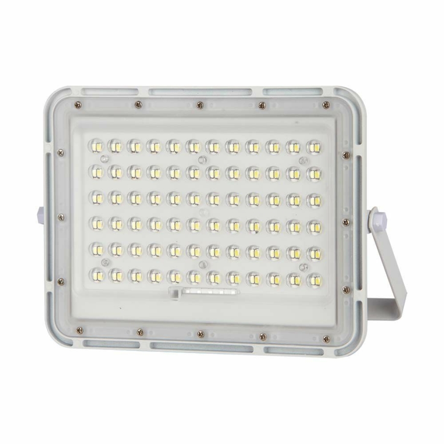 LED Āra aptumšojama saules enerģijas Prožektors LED/15W/3,2V IP65 4000K 12000 mAh balta + tālvadības pults