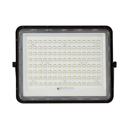 LED Āra saules enerģijas prožektors LED/200W/3,2V 4000K melna IP65 + tālvadības pults