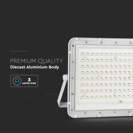 LED Āra saules enerģijas prožektors LED/20W/3,2V 6400K balta IP65 16000 mAh + tālvadības pults