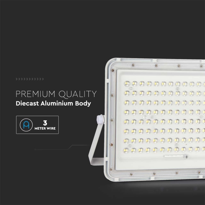 LED Āra saules enerģijas prožektors LED/20W/3,2V 6400K balta IP65 16000 mAh + tālvadības pults