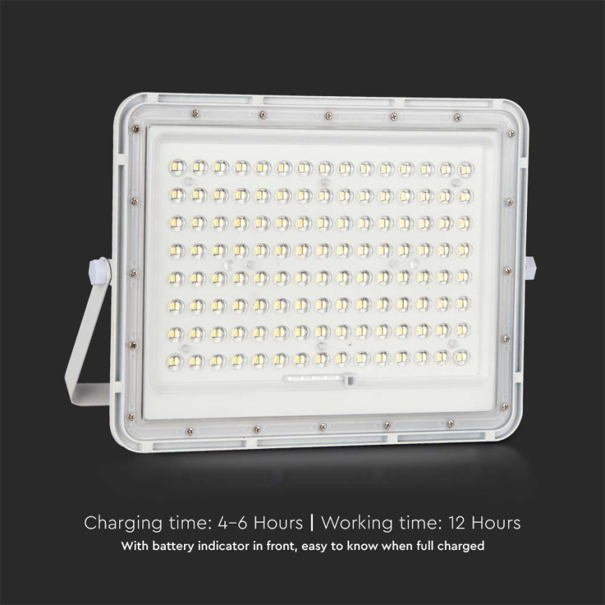 LED Āra saules enerģijas prožektors LED/20W/3,2V 6400K balta IP65 16000 mAh + tālvadības pults