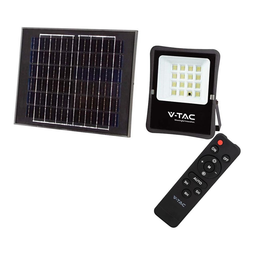 LED Āra saules enerģijas prožektors LED/20W/3,2V 6400K IP65 15000 mAh + tālvadības pults