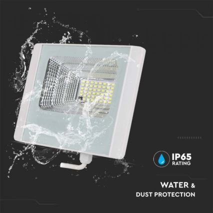 LED Āra saules enerģijas prožektors LED/20W/3,2V IP65 4000K 20000 mAh + tālvadības pults