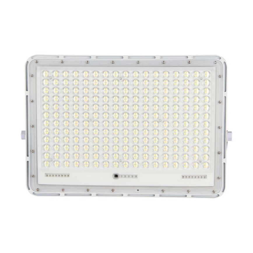 LED Āra saules enerģijas prožektors LED/30W/3,2V 4000K balta IP65 + tālvadības pults