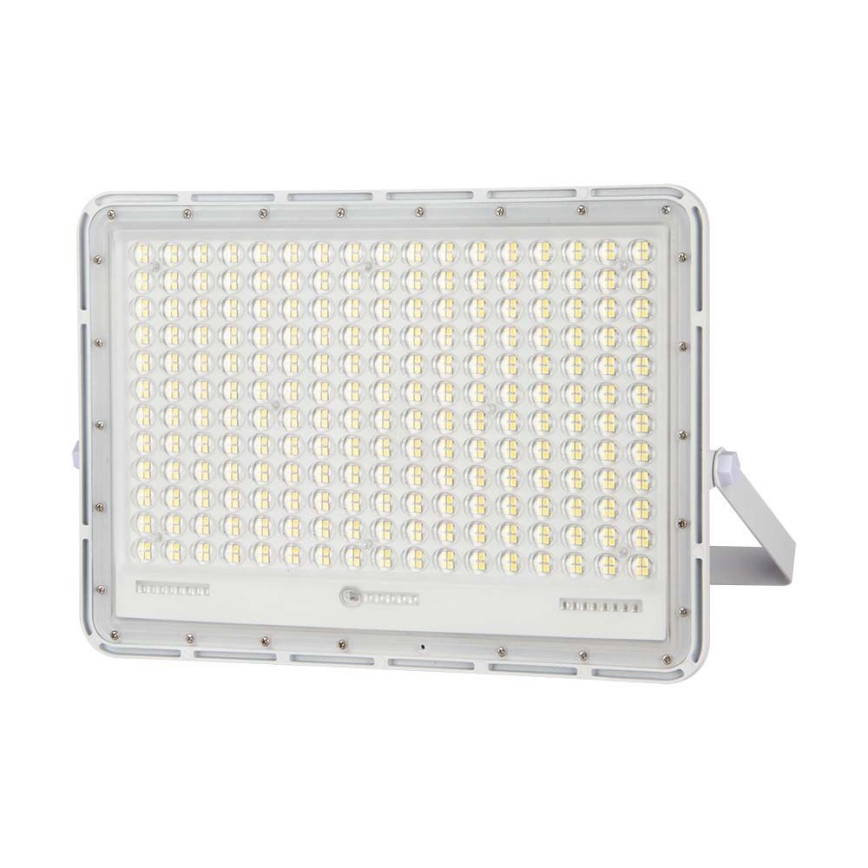 LED Āra saules enerģijas prožektors LED/30W/3,2V 4000K balta IP65 + tālvadības pults