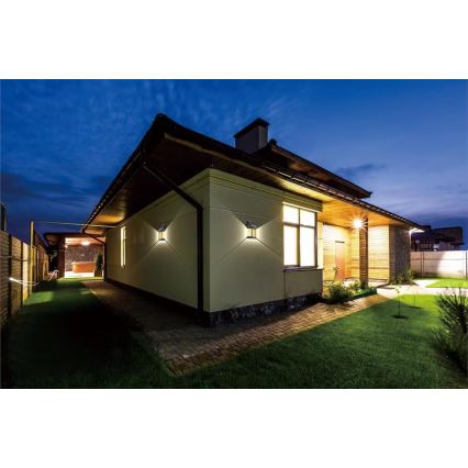 LED Āra saules enerģijas sienas lampa ar sensoru LED/1W/230V 1200mAh IP65