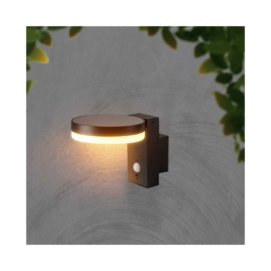 LED Āra saules enerģijas sienas lampa ar sensoru LED/5,5W/3,7V 3000K IP54