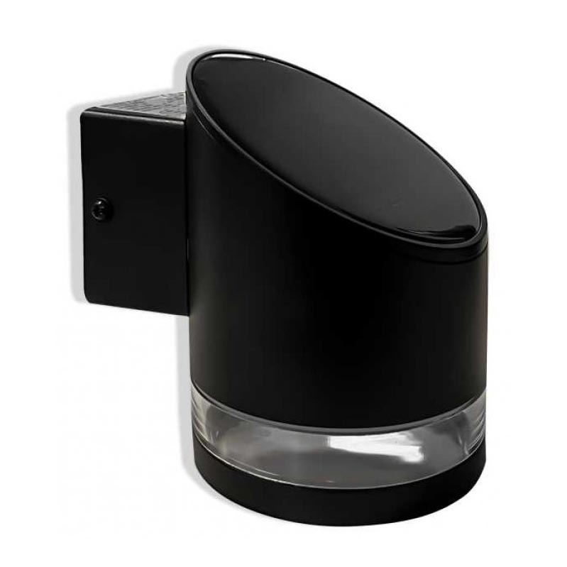 LED Āra saules enerģijas sienas lampa LED/1W/3,7V 3000K IP54 1200 mAh melna