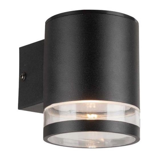 LED Āra saules enerģijas sienas lampa LED/1W/3,7V 3000K IP54 1200 mAh melna