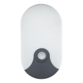 LED āra sienas gaismeklis ar kustības sensoru LED/18W/230V IP44 antracīts