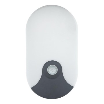 LED āra sienas gaismeklis ar kustības sensoru LED/18W/230V IP44 antracīts